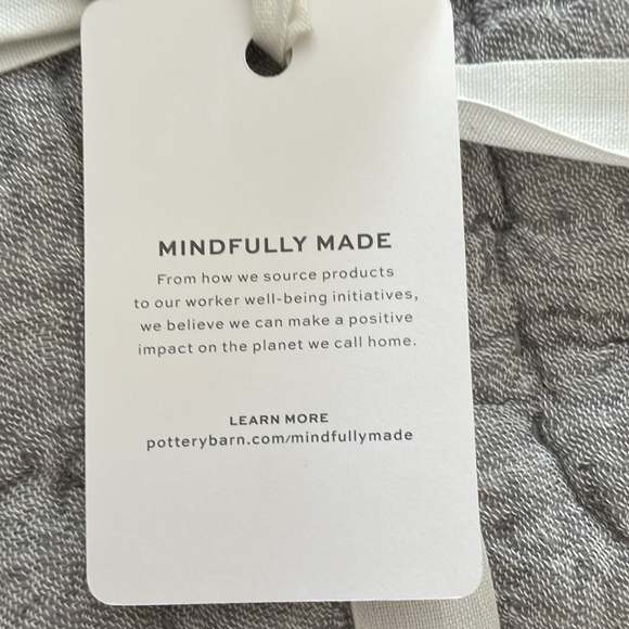 Pottery Barn Standard Cloud Linen Gray Pillow Sham, NWOT - Picture 6 of 8